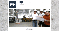 Desktop Screenshot of fhbau.de
