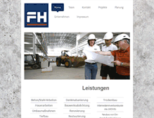 Tablet Screenshot of fhbau.de
